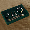 Rectangle Wood Covered with Velvet Jewelry Display Trays AJEW-WH0332-26-4