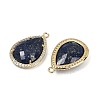 Dyed Natural Lapis Lazuli Faceted Pendants G-I382-05G-07-2