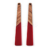 Opaque Resin & Walnut Wood Big Pendants LS-RESI-TAC0017-46-C05-2