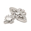 Rack Plating Brass Pave Cubic Zirconia Pendants KK-R150-05P-3
