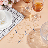 Transparent Acrylic Butterfly Wine Glass Charms AJEW-AB00114-4