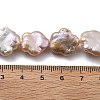 Natural Baroque Keshi Pearl Beads Strands PEAR-P064-07B-02B-5