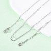 Brass Cable Chain Necklaces NJEW-D302-82P-1