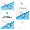 DIY Blank Dome 304 Stainless Steel Locket Pendant Necklace Making Kit STAS-DR0001-02P-5