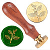 Golden Plated Brass Sealing Wax Stamp Head AJEW-WH0208-911-1