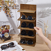 4-Tier Wood Wall Mounted Sunglasses Organizer Holder ODIS-WH0043-184A-3