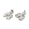 304 Stainless Steel Bowknot Stud Earrings for Women EJEW-U020-02P-2