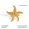 Ocean Themes Stainless Steel Adjustable Finger Rings for Women VG5206-1-2