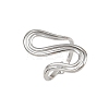 304 Stainless Steel Open Cuff Rings for Women RJEW-K303-06P-2