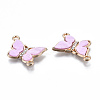 Eco-Friendly Alloy Micro Pave Clear Cubic Zirconia Links Connectors LS-X-ENAM-Q437-058C-NR-3