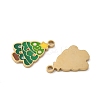 Christmas 304 Stainless Steel Enamel Pendants STAS-Z093-08W-G-2