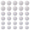 30Pcs 3 Styles Acrylic & Resin with Rhinestone Round Beads OACR-PH0004-27-1