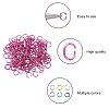 6 Colors Aluminum Wire Open Jump Rings ALUM-JP0001-01B-4
