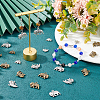 80Pcs 4 Style Tibetan Style Alloy Pendants TIBEP-AR0001-08-6