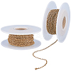 2 Rolls Ion Plating(IP) 304 Stainless Steel Cable Chains CHS-BBC0001-05-1