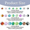 1776Pcs 3 Styles Spray Painted Crackle Glass Beads Sets CCG-YW0001-18-2