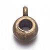 Tibetan Style Tube Bails WAB017H-AB-RS-1