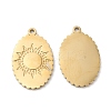Ion Plating(IP) 316L Surgical Stainless Steel Pendants STAS-H213-61G-1