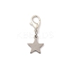 Star 304 Stainless Steel Pendant Decorations HJEW-JM03572-2