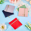 6Pcs 6 Colors Imitation Leather Jewelry Storage Zipper Bags ABAG-TA0001-66B-5