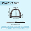 33Pcs 3 Colors Alloy D Rings Suspension Clasps FIND-DR0001-83-2