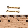 304 Stainless Steel Textured Bar Links Connector Charms STAS-A134-01J-G-3