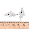 304 Stainless Steel Connector Charms STAS-T070-12P-3