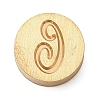 Golden Tone Brass Letter Stamps KK-R005-01C-1