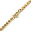 Trendy Men's 201 Stainless Steel Box Chain Necklaces NJEW-L043A-46G-3