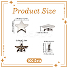 100Pcs Iron Semi-Tublar Rivet Studs DIY-CY0002-98P-2
