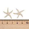 Brass Micro Pave Clear Cubic Zirconia Pendants KK-G535-02A-G-3