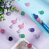 AHADERMAKERS 60pcs 6 colors Resin Rhinestone Beads RESI-GA0001-26-5