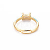 Brass Enamel Cuff Rings RJEW-T016-23E-NF-2