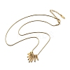 304 Stainless Steel Tassel Pendant Necklaces NEJW-V001-13G-2