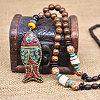 Alloy Enamel Colorful Fish Pendant Long Necklaces FS-WG9FE3F-01-1