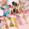 12 Rolls 12 Colors Twisted Straw Paper Cords OCOR-TA0002-96-8