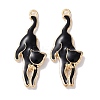 Alloy Enamel Pendants X-ENAM-O001-08H-G-1