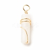Natural White Jade Pendants PALLOY-JF01453-07-2