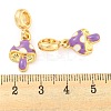 Rack Plating Alloy Enamel Mushroom European Dangle Charms FIND-B034-18G-01-3