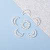 ABS Plastic Imitation Pearl Linking Rings OACR-CJ0001-07-5
