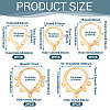 10Pcs 5 Styles Brass Hoop Earring Finding KK-TA0002-52-4