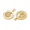 Brass Micro Pave Cubic Zirconia Pendants KK-U070-02C-G-2