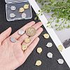 16Pcs 2 Colors 304 Stainless Steel Pendants STAS-UN0038-31-2