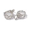 Natural Quartz Crystal Pendants G-P484-03P-07-3