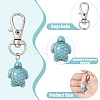 20Pcs Tortoise Synthetic Turquoise Pendant Decorations HJEW-YW00121-01-5