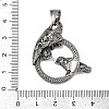 304 Stainless Steel Pendants STAS-V012-03AS-3