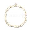 Natural Shell & Synthetic Turquoise Starfish Beaded Necklace with 304 Stainless Steel Clasps X-NJEW-TA00107-02-1
