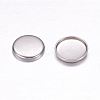 Non-Tarnish 304 Stainless Steel Plain Edge Bezel Cups X-STAS-F117-49P-2