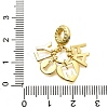 Brass Clear Cubic Zirconia Word FAMILY Heart European Dangle Charms KK-C087-14G-3