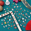 96Pcs Christmas Alloy Enamel Pendants JX267A-2